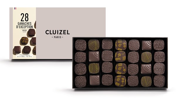Cluizel, Ganaches D'Exception, dark chocolate selection box