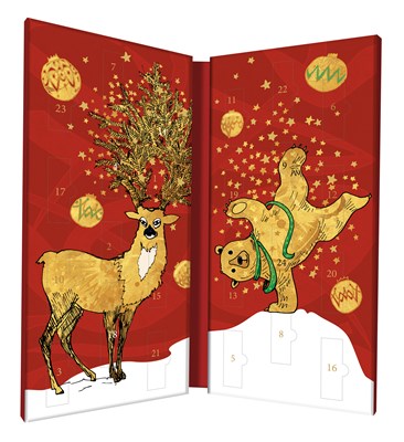 Zotter, Labooko Mini Bars Chocolate Advent Calendar Open