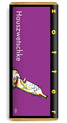 Zotter, Hand Scooped, Plum Brandy Dark Chocolate bar