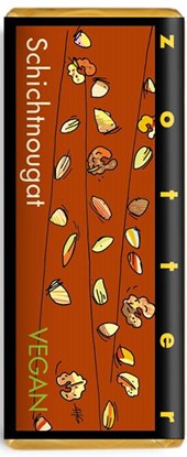 Zotter, Hand Scooped, Praline Layers, 70% Dark Chocolate bar