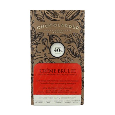 Chocolarder, Creme Brulee 40% Blonde Chocolate Bar