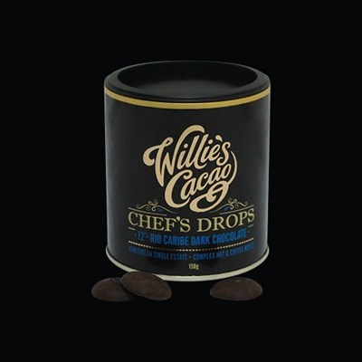 Willie's, Chef's Dark Chocolate Drops, Rio Caraibe 72%