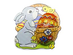 Easter bunny egg basket