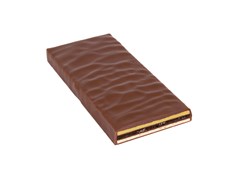 Zotter, Hand Scooped, Vegan, Tangerine, Matcha, Coconut, 70% Dark Chocolate bar open