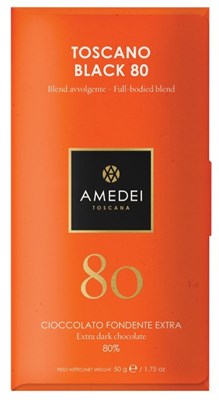 Amedei, Toscano Black, 80% dark chocolate bar