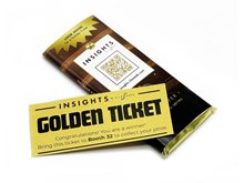 Golden Ticket Branded Chocolate Bar (Folded) 40g
