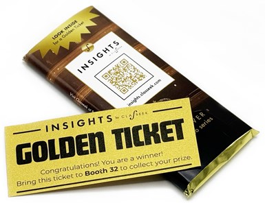Golden Ticket Branded Chocolate Bar (Folded) 40g