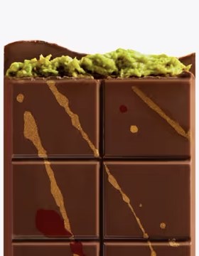 Dubair chocolate bar inside