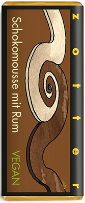 Zotter, Hand Scooped, Vegan, Boozy Chocolate Mousse, 70% Dark Chocolate Bar