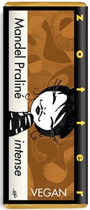 Click to view product details and reviews for Zotter Hand Scooped Vegan Almond Praline Intense 70 Dark Chocolate Bar.