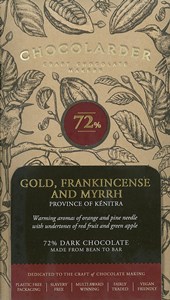 Click to view product details and reviews for Chocolarder Gold Frankincense Myrrh 72 Dark Chocolate Bar. Click to view product details and reviews for Chocolarder Gold Frankincense Myrrh 72 Dark Chocolate Bar.