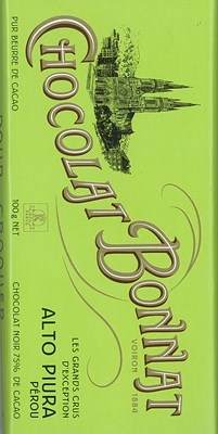 Bonnat, Alto Piura, 75% dark chocolate bar