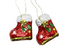 Milk Chocolate Christmas Stocking Tree Decorations