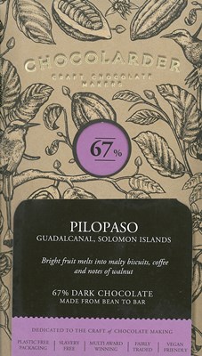 Chocolarder, Pilopaso, 67% Dark Chocolate Bar