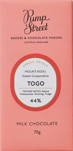 Click to view product details and reviews for Pump Street Togo Swiss 44 Milk Chocolate Bar.