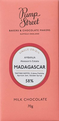 Pump Street, Madagascar, 58% Milk Chocolate Bar