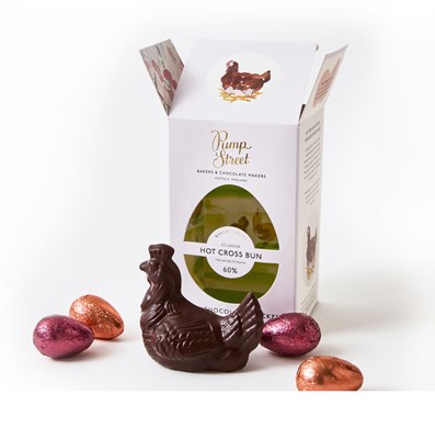 Pump Street, 60% Dark Chocolate Easter Chicken & Milk Eggs