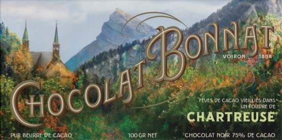 Bonnat, Chartreuse Fondant, 75% dark chocolate bar