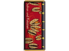 Zotter, Hand Scooped, Saffron & Pistachio, 40% Milk Chocolate Bar