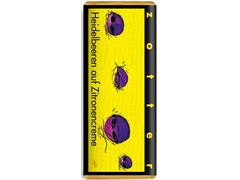 Zotter, Hand Scooped, Blueberries & Lemon Cream, 70% Dark Chocolate Bar