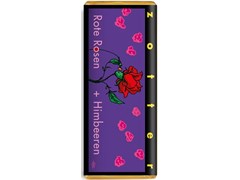 Zotter, Hand Scooped, Red Roses & Raspberries, 40% Milk Chocolate Bar