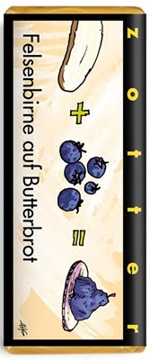 Zotter, Hand Scooped, Juneberry on Buttered Bread, 50% Milk Chocolate Bar
