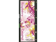 Zotter, Hand Scooped, Vegan, Raspberry& Coconut, 70% Dark Chocolate Bar