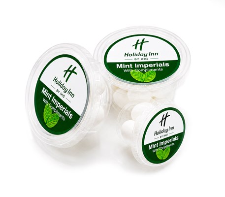 Branded promotional Eco-tub of Mint Imperials
