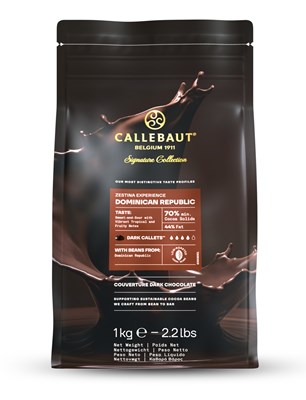 Callebaut Origin, Dominican Republic, 70% dark chocolate chips 1kg