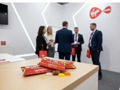 Branded pillow-packs of Jelly Beans Lifestyle Shot