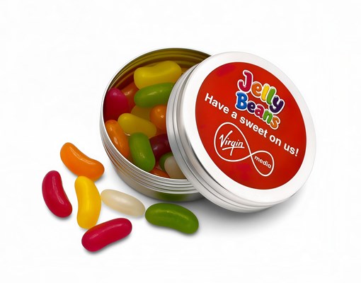 Branded Tin of Vegan Jelly Beans