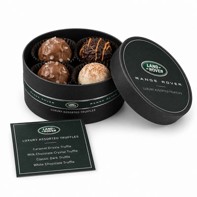 Branded 4 Round Chocolate Box
