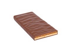 Zotter, Hand Scooped, Apricot Vanilla, 40% Milk Chocolate Bar open