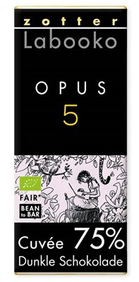 Zotter, Labooko Opus 5, 2026, 75% dark chocolate bar