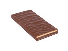 Zotter, Hand Scooped, Tiramisu, 50% Milk Chocolate Bar open