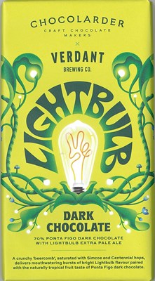 Chocolarder, Lightbulb Pale Ale, 70% Dark Chocolate Bar