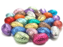 Foiled mini chocolate easter eggs bulk bag