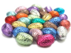 Foiled mini chocolate easter eggs bulk bag