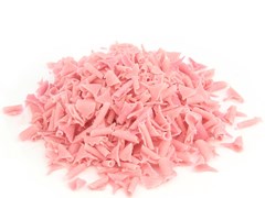 Pink chocolate curls