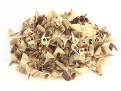 Marbled chocolate curls