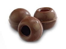 Milk chocolate truffle shells