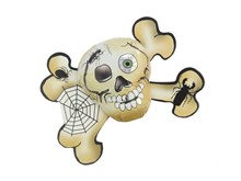 Chocolate skull and crossed boxes