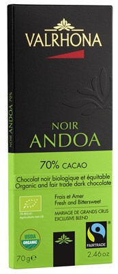 Valrhona, Andoa Noir, 70% dark chocolate bar