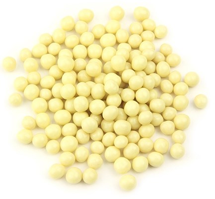 White chocolate pearls