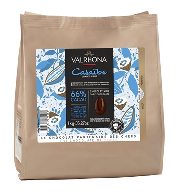 Valrhona Caraibe, 66% dark chocolate chips