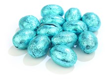 Blue Foiled Mini Easter Eggs