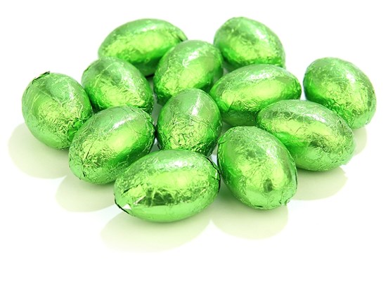 Green Foiled Mini Easter Eggs