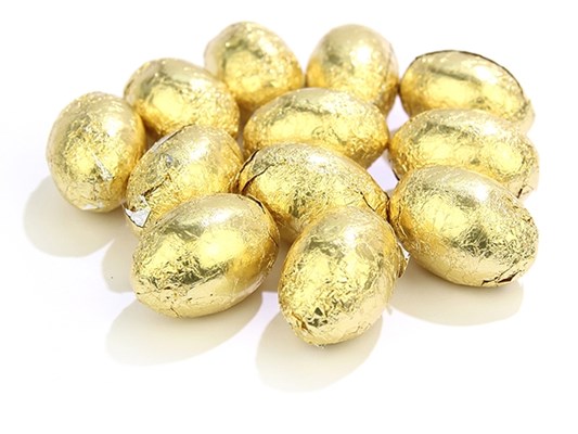 Gold Foiled Mini Easter Eggs