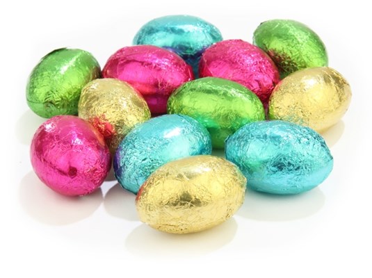 Assorted mini Easter eggs