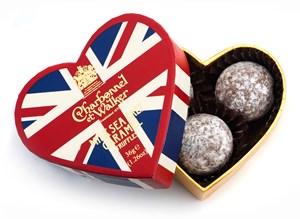 Charbonnel et Walker Union Jack heart, Chocolate truffles